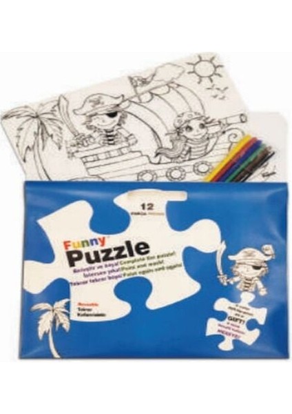 Funny Mat Puzzle - Korsan Adası 30X40CM