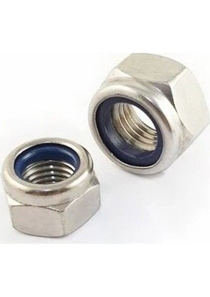 M6 Fiberli Somun Dın 985 x 10 Adet (RF137)