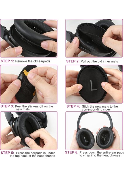 Bose Quietcomfort 2 QC25 Ae2 Qc2 QC15 AE2I AE2W QC35 QC35 Ii Soundtrue Soundlink Uyumlu Kulaklık Süngeri Pedi Yastığı Yastık Ped Minder Earpad modelleri