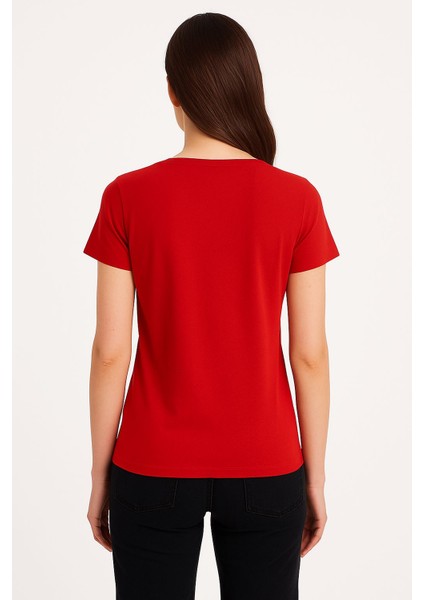 V Yaka Kadın T-Shirt fiyatları