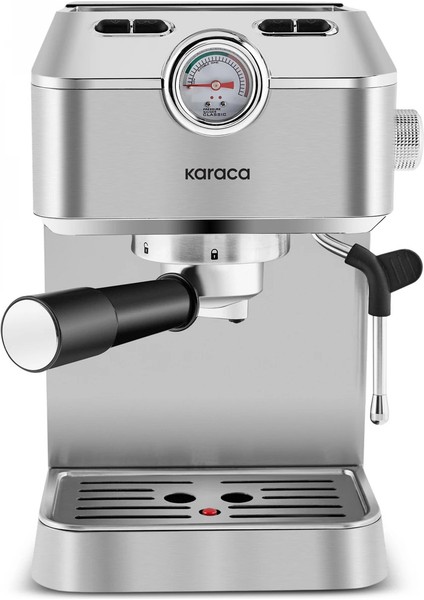 Coffee Art 1101 Süt Köpürtücülü, 20 Bar Basınçlı, Espresso, Latte, Cappuccino, Americano Makinesi 1,5l Inox