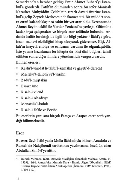 Esmâü'l-Hüsnâ Şerhi - Abdullah Simavi