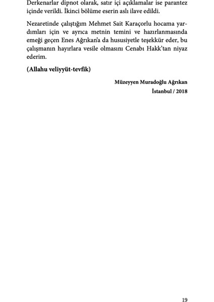 Esmâü'l-Hüsnâ Şerhi - Abdullah Simavi