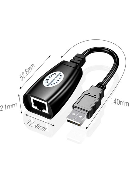 USB Extrender, 50 Metre RJ45, USB Uzatma Kablosu, Cat5 – Cat6 Uyumlu, fırsatları