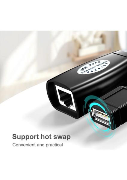 USB Extrender, 50 Metre RJ45, USB Uzatma Kablosu, Cat5 – Cat6 Uyumlu, indirimleri