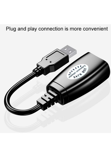 USB Extrender, 50 Metre RJ45, USB Uzatma Kablosu, Cat5 – Cat6 Uyumlu,