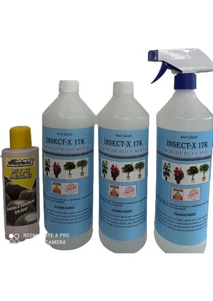 3 Adet Bitki Topraklarındaki Zararlılar Için Bitki Besini Hediyeli