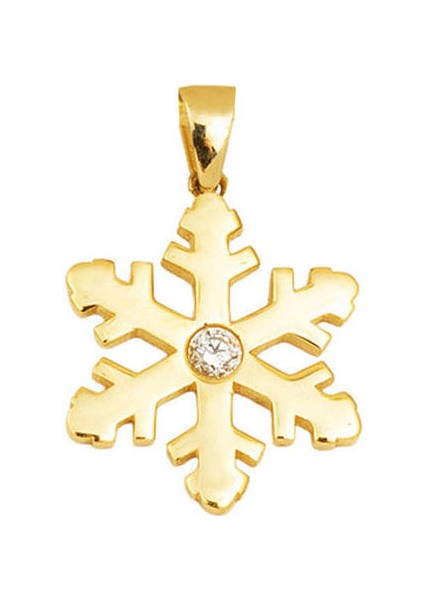 14 Ayar Altın Kartanesi Kolye Ucu