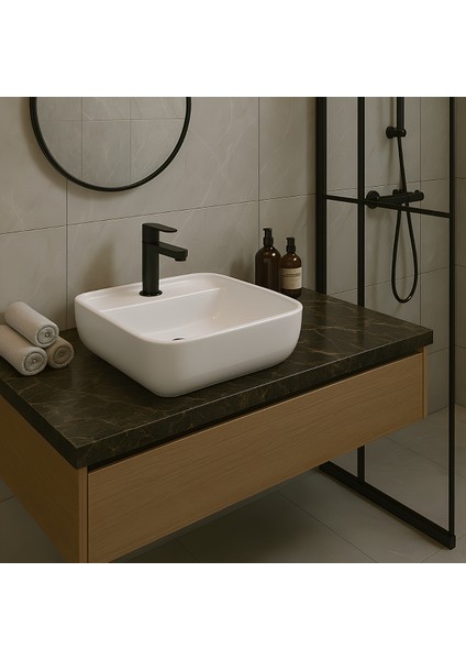 Porto Çanak Lavabo Batarya Delikli 40x40 cm PRT0711 indirimleri