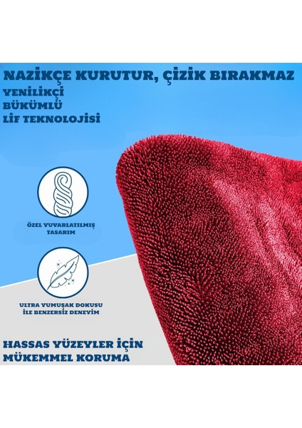 Tomahawk Mikrofiber Araba Temizleme Havlusu Çift Taraflı 1200 Gsm Premium Araç Bakım Ultra Emici Kurutma Bezi 80x50cm fırsatları