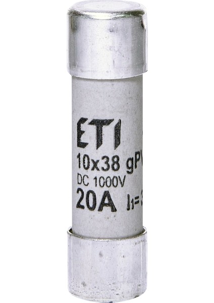 GPV-20A/1000VDC ,10X38MM 20A Gpv/hızlı Ges Kartuş Sigorta