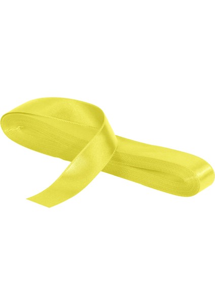 Saten Sarı Kurdele 10 mm - 10 mt