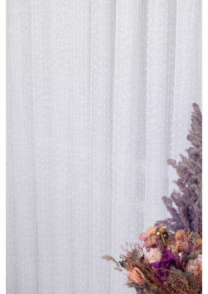 Keten Evrim Ekru 1/3 Sık Pileli Ütü Istemez Kırışmaz Yeni Sezon Salon Oda Tül Perdesi