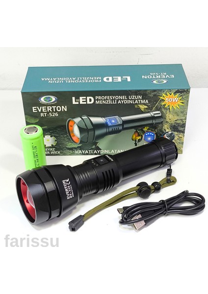 Profesyonel LED El Feneri - 50W Güç, 1000 Lümen Aydınlatma RT-526 fiyatları
