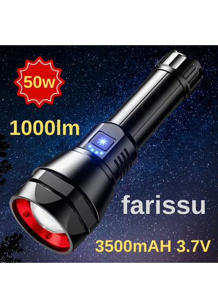 Profesyonel LED El Feneri - 50W Güç, 1000 Lümen Aydınlatma RT-526 modelleri