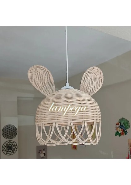 Rattan Bambu Hasır Avize
