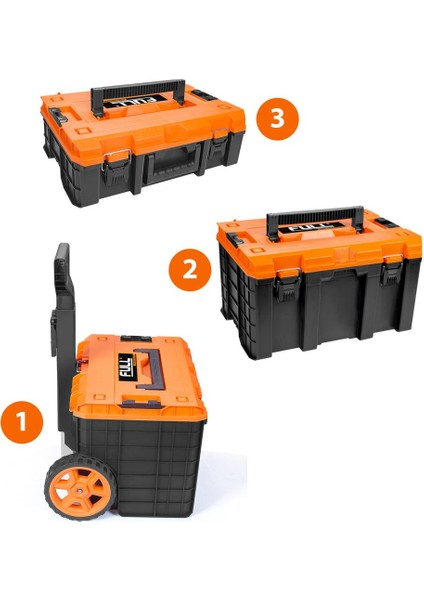 Case Serisi 3 Katlı Tekerlekli Takım Çantası