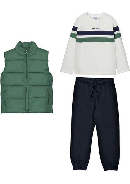 Erkek Yelekli Eşofman Takımı 3 Lü 25KMYR4607 fiyatları