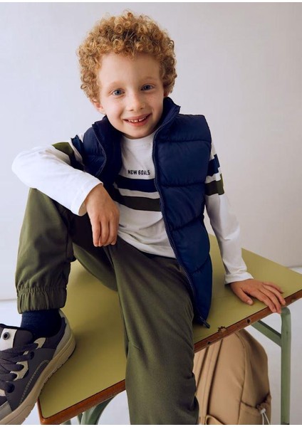 Erkek Yelekli Eşofman Takımı 3 Lü 25KMYR4607