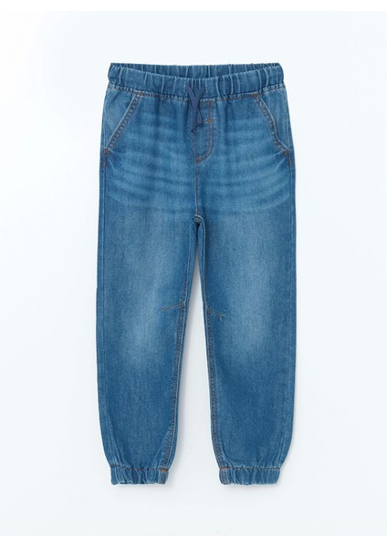 Lcw Kids Indigo Beli Lastikli Erkek Çocuk Jean Pantolon