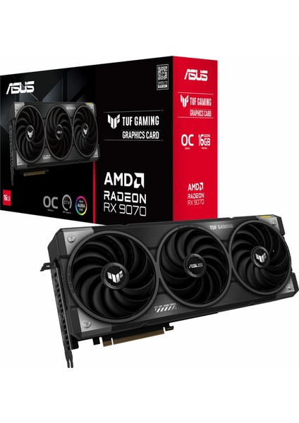 Tuf Gaming Radeon Rx 9070 Oc 16GB Gddr6 256BIT Hdmı/dp Ekran Kartı