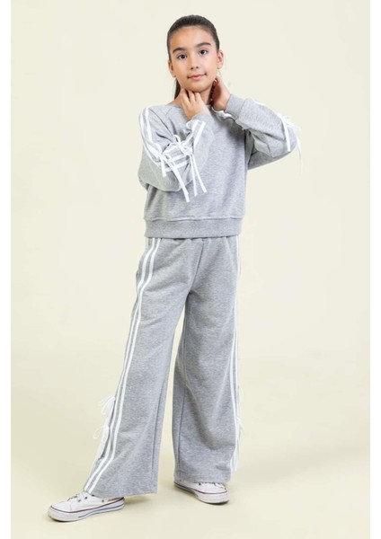 Kız Fiyonklu Eşofman Takım 25KDMB9866 modelleri