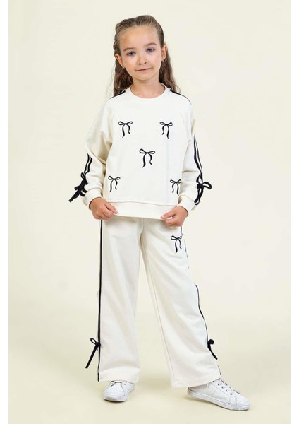 Kız Fiyonklu Eşofman Takım 25KDMB9870 fiyatları