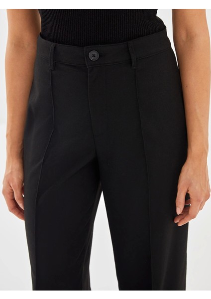 Lcw Vision Siyah Dar Fit Geniş Paça Kadın Pantolon fırsatları