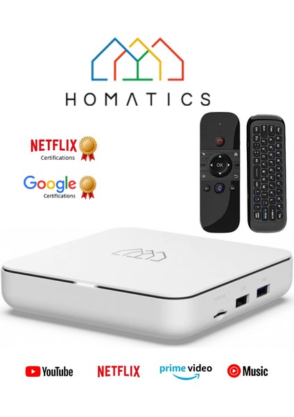 Box R 4k Lisanslı Media Player | 2gb Ddr Ram - 32gb Emmc | Android Tv Box + M8 Air Mouse Kumanda