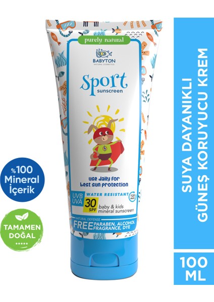 Bebek & Çocuk Suya Dayanıklı Güneş Kremi 100 ml