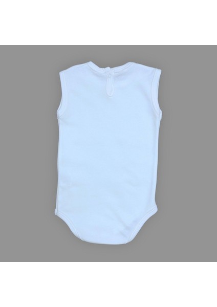 Yemek Yiyen Kedi Baskılı Bebek Çıtçıtlı Body Uzun Kısa Kolsuz M00690 Açık Mavi fiyatları