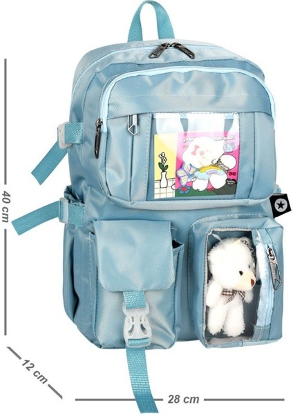 Okul Çantası Orta Sınıf Çok Gözlü Dayanıklı Kaliteli EN:28CMBOY:40CM GENIŞLIK:18CM