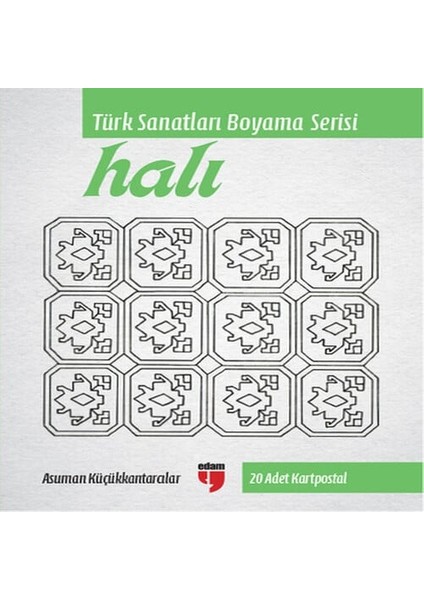 Halı - Türk Sanatları Boyama Serisi (20 Adet Kartpostal)