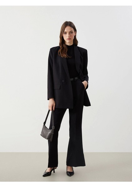 Lcw Modest Siyah Standart Fit Kadın Pantolon