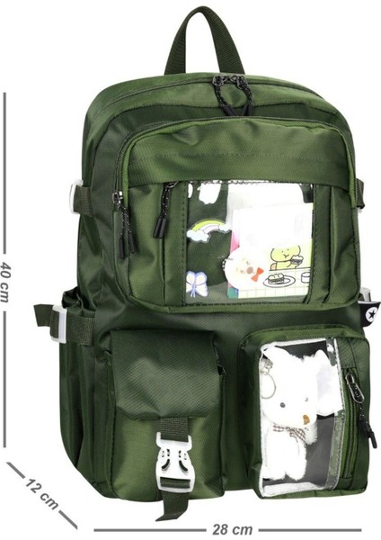 Okul Çantası Orta Sınıf Çok Gözlü Dayanıklı Kaliteli EN:28CMBOY:40CM GENIŞLIK:18CM