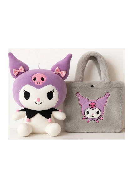 Kuromi Peluş Oyuncak ve Peluş Çanta Ikisi Bir Arada Set Olarak Geliyor