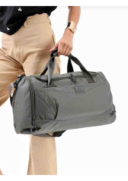 Eflanmoda Su Geçirmez Kumaştan Büyük Boy Seyahat El ve Omuz Çantası