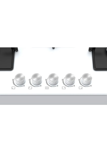 PNQ7B2O12O Wok Gözlü Ankastre Ocak Beyaz modelleri