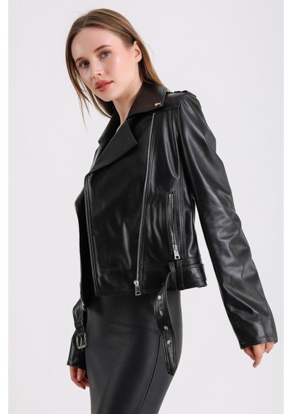 Milenni Kadın Deri Biker Ceket fiyatları