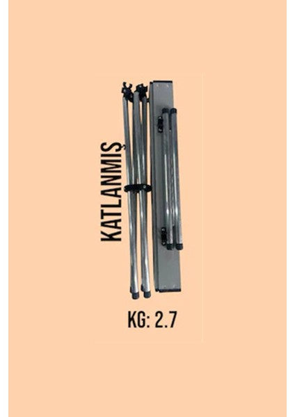 70 x 70 Katlanabilir Ultra Sağlam Ultra Hafif Kamp Piknik Masası