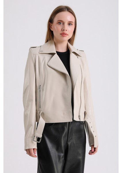 Milenni Kadın Deri Biker Ceket fiyatları