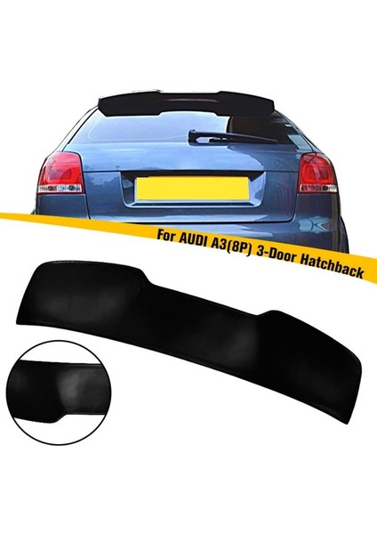 Audi A3 8p 3 Kapı Rs3 Stil Spoyler 2004 2013 Parlak Siyah