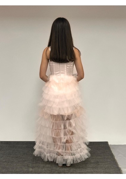 Kız Çocuk Abiye Renkli Beyaz Kısa Payetli Mini Etekleri Kat Kat Abiye Elbise 8-16 Yaş fırsatları