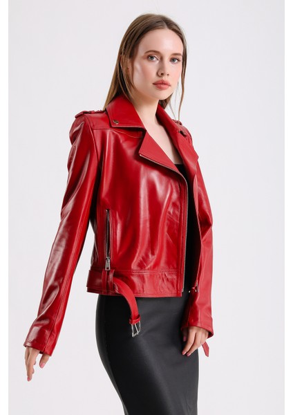 Milenni Kadın Deri Biker Ceket fiyatları