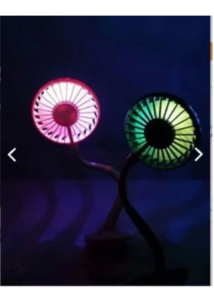 Portatif Işıklı Mini Klipsli Fan fırsatları