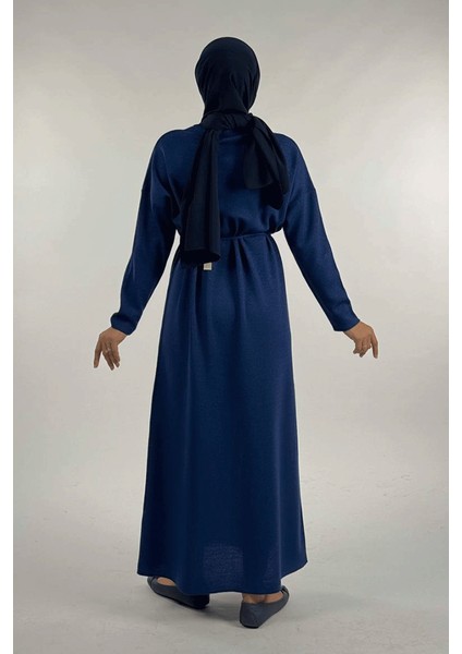 Simli Triko Elbise 18315 Lacivert fiyatları