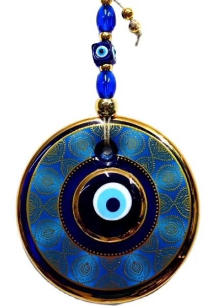 Altın Yaldızlı Nazar Boncuğu Işlemeli El Yapımı Duvar Süsü, Hediyelik Nazarlık fiyatları