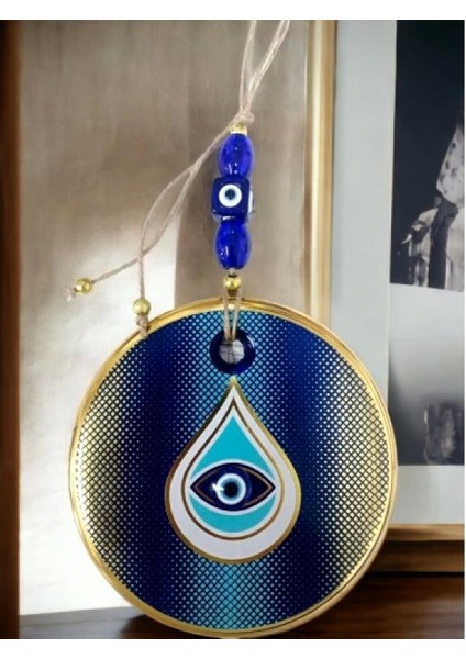 Puantiyeli Damla Desen Nazar Boncuklu Duvar Süsü Gözlü Duvar Dekoru modelleri