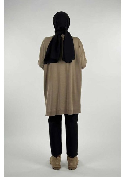 Inci Detaylı Triko Tunik 18309 Vizon fiyatları