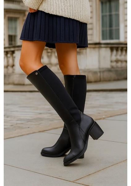 Kadın Deri Strejli Çizme 26104750K